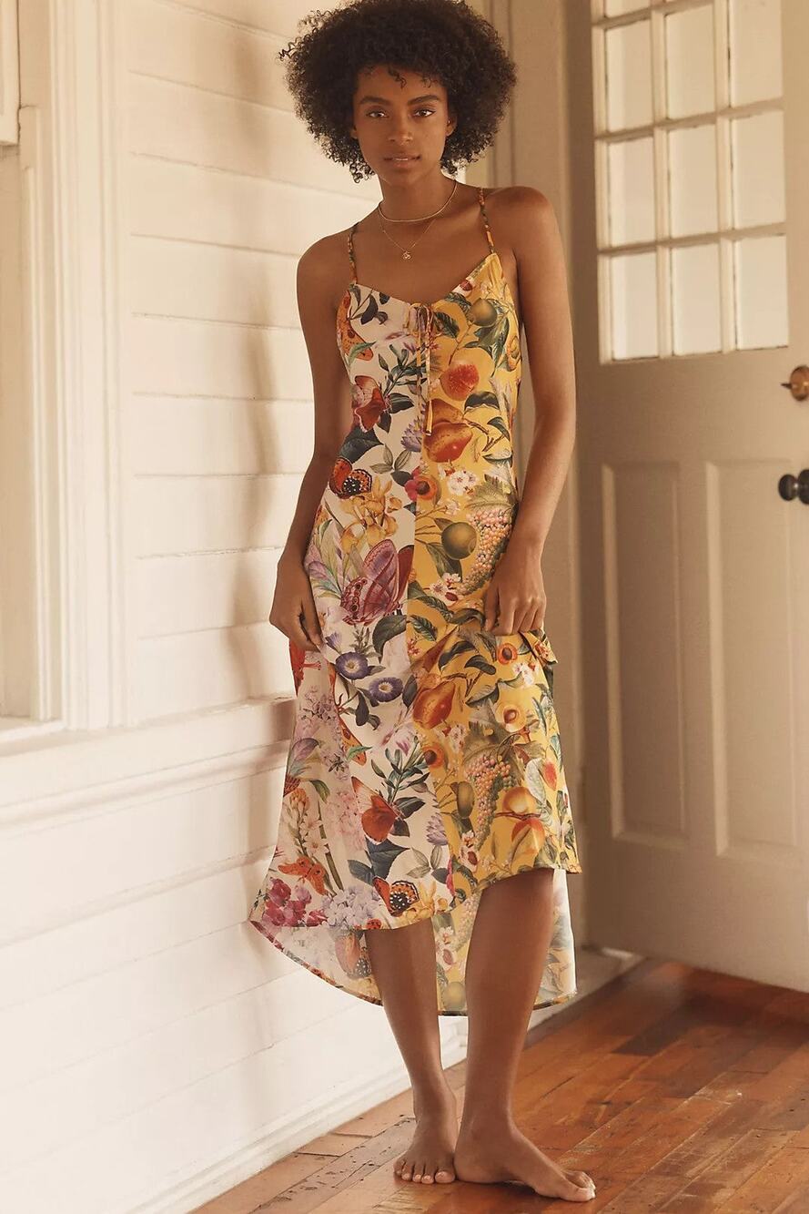 Burcu Korkmazyurek x LyreBird Silky Slip Sleeveless Midi Dress - XS